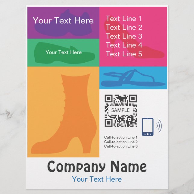 Flyer Template Retail Shoes (Front)