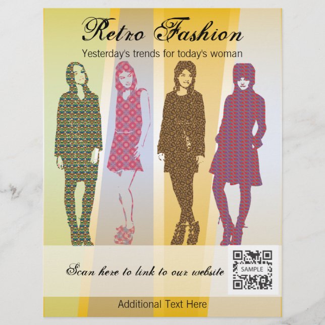 Flyer Template Retro Fashion (Front)