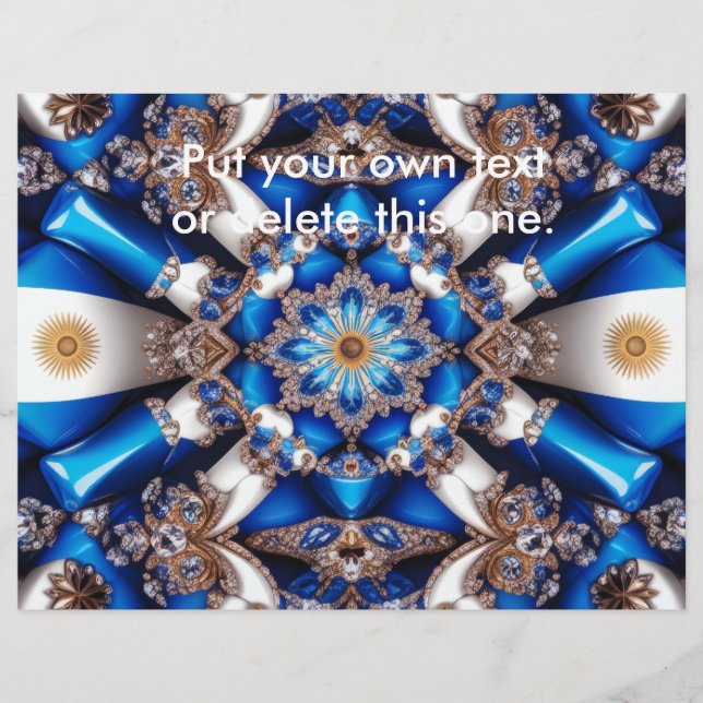 Flyer with Argentinian Colors Design (Front)