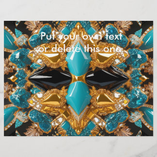 Flyer with Bahamas Colors Design