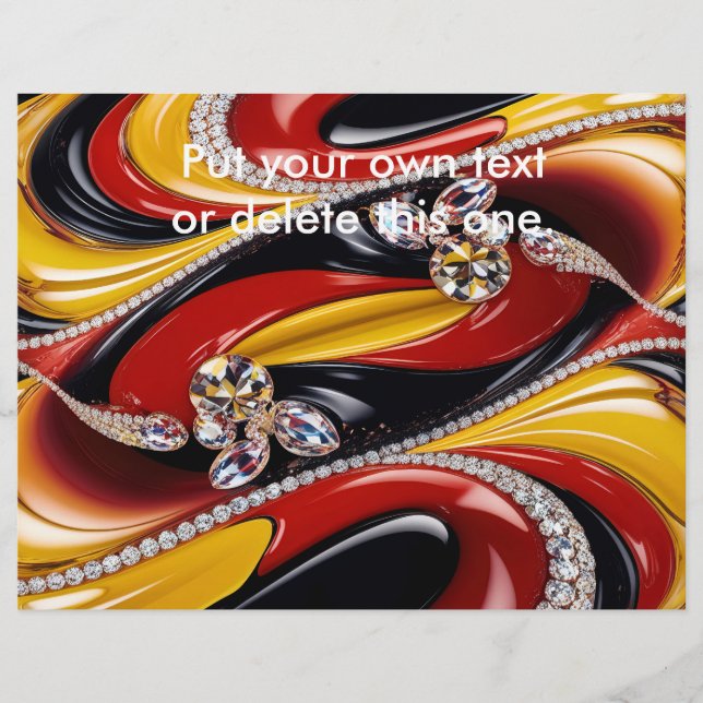 Flyer with Belgian Colors Design (Front)