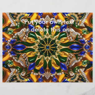 Flyer with Brazil Colors Design