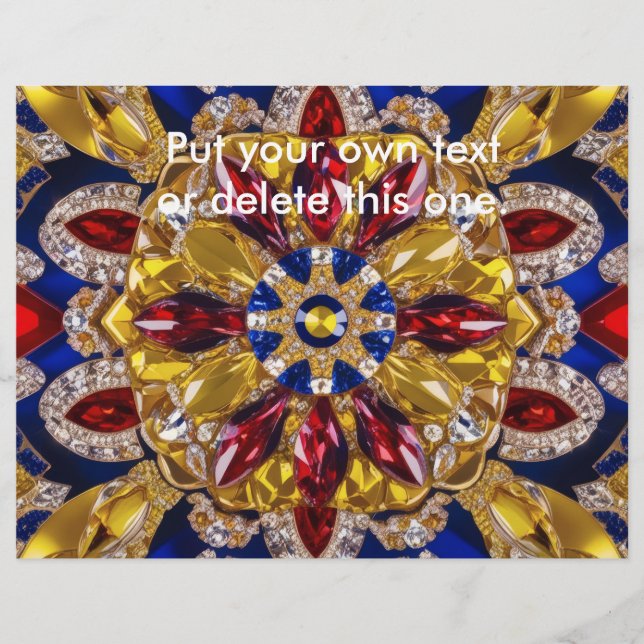 Flyer with Colombia Colors Design (Front)