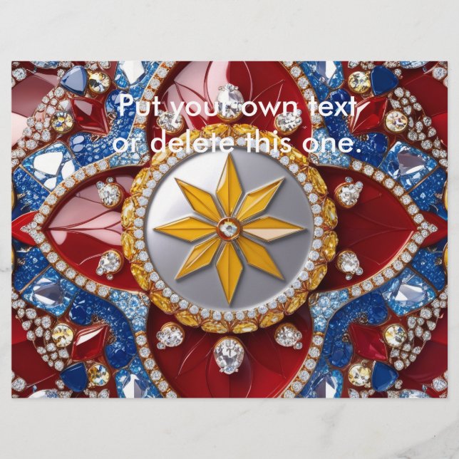 Flyer with Colombian Colors Design (Front)