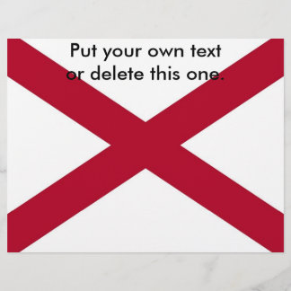 Flyer with Flag of Alabama, U.S.A.