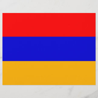 Flyer with Flag of Armenia