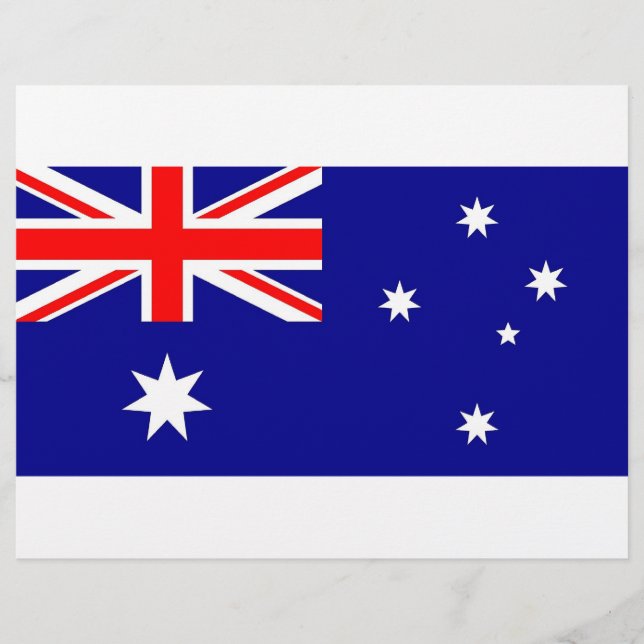 Flyer with Flag of Australia (Front)