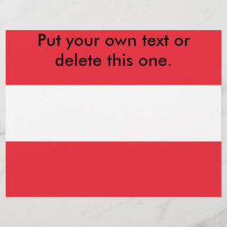 Flyer with Flag of Austria