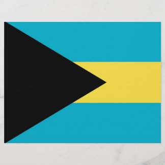 Flyer with Flag of Bahamas