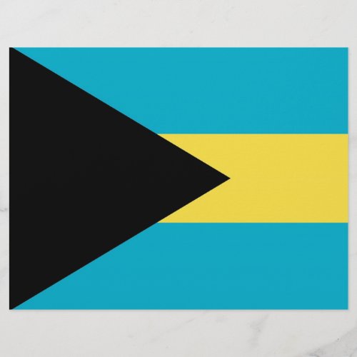 Flyer with Flag of Bahamas