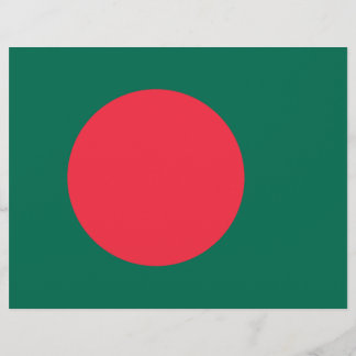 Flyer with Flag of Bangladesh