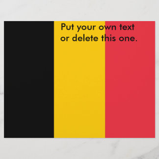 Flyer with Flag of Belgium
