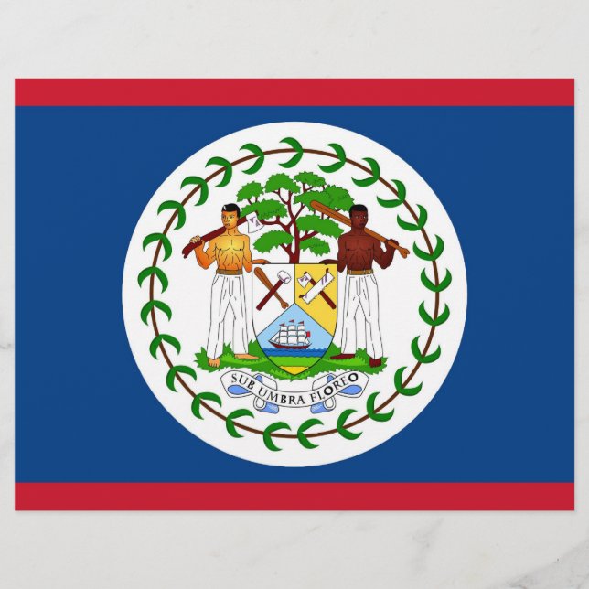Flyer with Flag of Belize (Front)