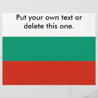 Flyer with Flag of Bulgaria
