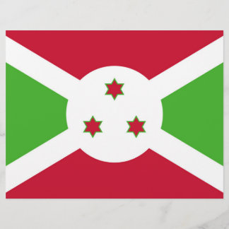 Flyer with Flag of Burundi