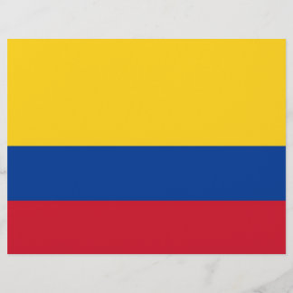 Flyer with Flag of Colombia