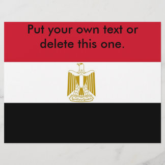 Flyer with Flag of Egypt