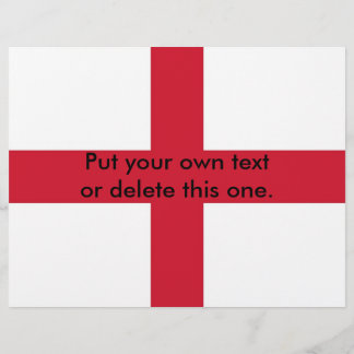 Flyer with Flag of England