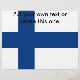 Flyer with Flag of Finland