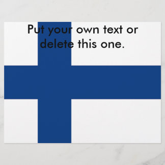 Flyer with Flag of Finland