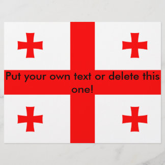 Flyer with Flag of Georgia