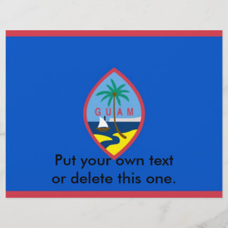 Flyer with Flag of Guam, U.S.A.