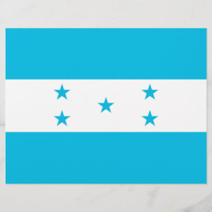 Flyer with Flag of Honduras