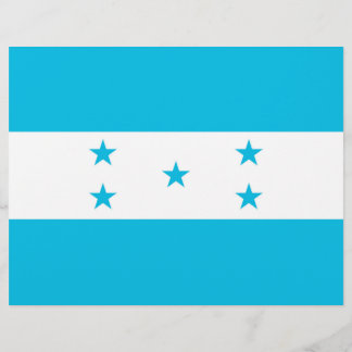 Flyer with Flag of Honduras