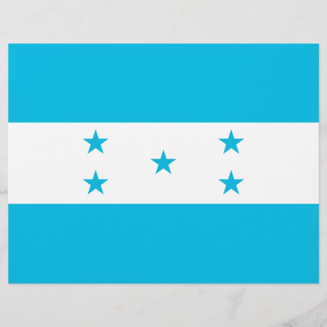 Flyer with Flag of Honduras (Front)