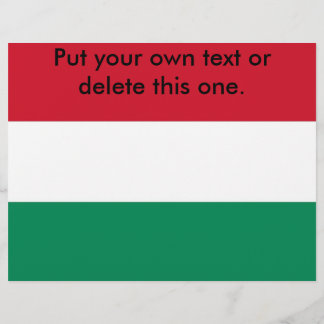 Flyer with Flag of Hungary