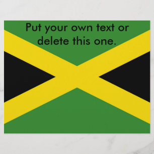 Flyer with Flag of Jamaica