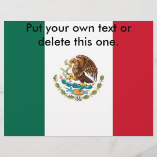 Flyer with Flag of Mexico