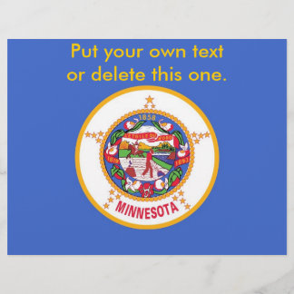 Flyer with Flag of Minnesota, U.S.A.