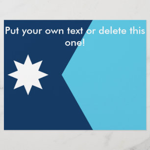 Flyer with Flag of Minnesota, USA