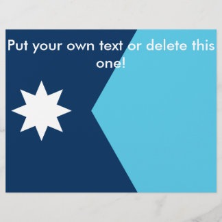 Flyer with Flag of Minnesota, USA