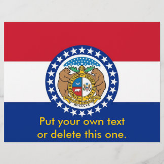 Flyer with Flag of Missouri, U.S.A.