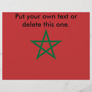Flyer with Flag of Morocco