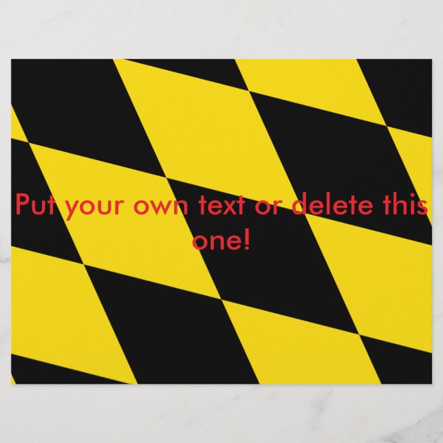 Flyer with Flag of Munich, Bavaria (Front)