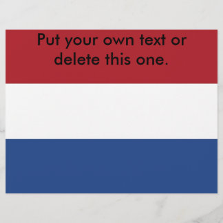 Flyer with Flag of Netherlands