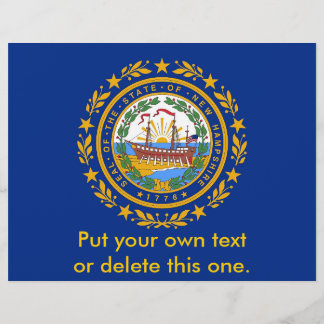 Flyer with Flag of New Hampshire, U.S.A.