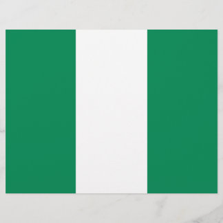 Flyer with Flag of Nigeria