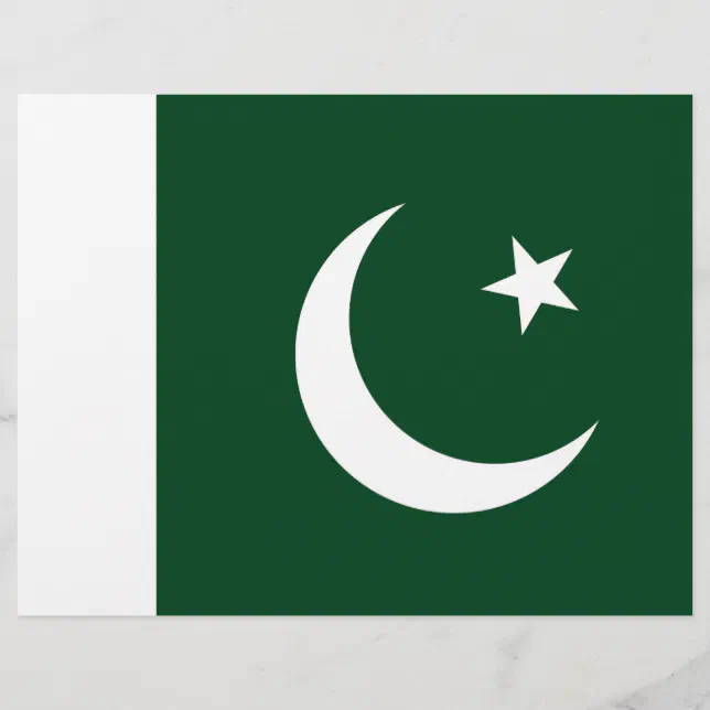 Pakistan R 644 Flyer with Flag of Pakistan | Zazzle