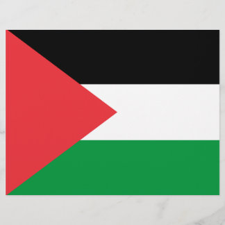 Flyer with Flag of Palestine