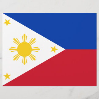 Flyer with Flag of Philippines
