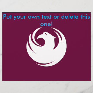 Flyer with Flag of Phoenix, Arizona