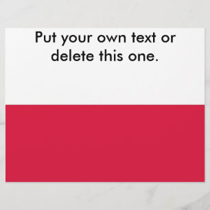 Flyer with Flag of Poland