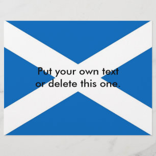 Flyer with Flag of Scotland