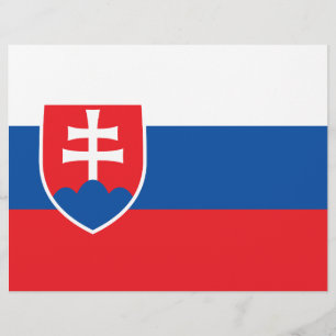 Flyer with Flag of Slovakia