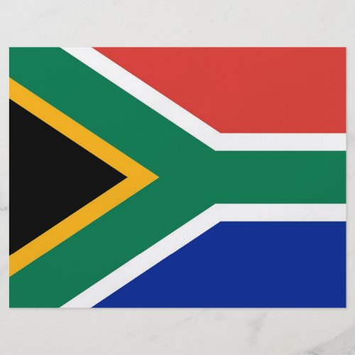 Flyer with Flag of South Africa