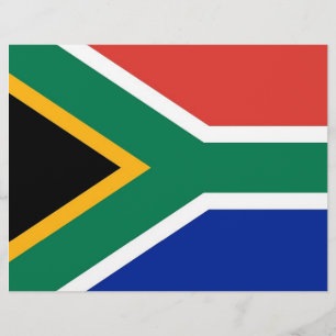 Flyer with Flag of South Africa